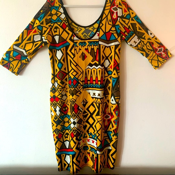 Aztec print bodycon dress - Picture 1 of 1